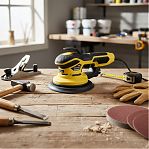 Шлифмашина эксцентриковая Hanskonner HOS8145BL, 150 мм, бесщеточный двигатель, 400 Вт