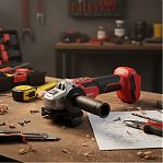 Машина шлифовальная Wortex CAG 1812-2 SE, аккумуляторная, 18В, 1 акк. х 4,0Ah + з.у