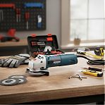 Угловая шлифовальная машина Hanskonner HWS1400E, диск 125 мм, 11500 об/мин, 1400 Вт