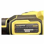 УШМ Hanskonner HAG18125BLC, аккумуляторная, 18В, 125 мм, 1BatterySystem, 1 аккумулятор 4Ah, зарядное устройство