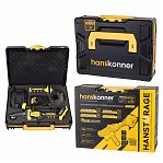 УШМ Hanskonner HAG18125BLC, аккумуляторная, 18В, 125 мм, 1BatterySystem, 1 аккумулятор 4Ah, зарядное устройство