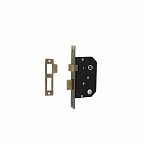 Замок врезной Maxi Locks 504W-60.5 мм, с фиксатором, AB, бронза
