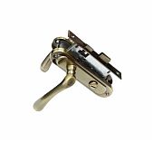Замок врезной Maxi Locks 504W-60.5 мм, с фиксатором, AB, бронза