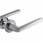 Ручка дверная Нора-М Slim 134А, 18634, 136 мм, гальваническое покрытие, цвет матовый никель