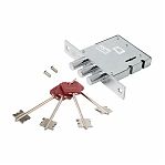 Замок врезной сувальдный Avers T-47/S6-CR, 27476, для металлических дверей, хром