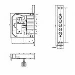 Замок врезной Border 72260 K 8-6, ключ 120