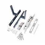 Замок врезной Стандарт 8520.02.7016, ключ-вертушка, серый антрацит