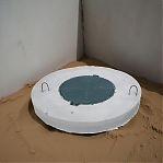 Крышка железобетонная ППЛ плита перекрытия с люком, диаметр 1000 мм, для колодцев