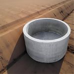 Кольцо железобетонное с днищем, диаметр 1000 мм, высота 870 мм, для колодцев