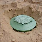 Конус переходной полимерпесчаный с люком, диаметр 1050 мм, для колодцев