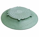 Конус переходной полимерпесчаный с люком, диаметр 1050 мм, для колодцев