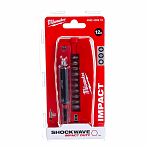 Набор бит Milwaukee Shockwave 4932430910, сталь, в упаковке 12 штук