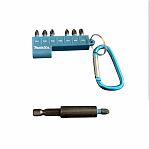 Набор бит Makita Impact Black E-11994, 25 мм, 8 предметов, PH1, PH2, PH3, PZ1, PZ2, PZ3, магнитный держатель