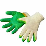 Перчатки рабочие защитные хлопчатобумажные, двойной латексный облив, универсальные