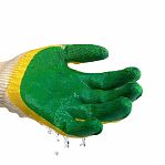 Перчатки рабочие защитные хлопчатобумажные, двойной латексный облив, универсальные