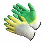 Перчатки рабочие защитные хлопчатобумажные, двойной латексный облив, универсальные