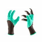 Перчатки землекопа Palisad 67748, садово-строительные, с когтями