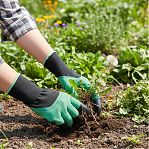 Перчатки землекопа Palisad 67748, садово-строительные, с когтями