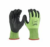 Перчатки Milwaukee High Visibility Cut Level 5 9 L, с защитой от порезов, 4932479933