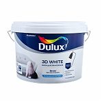 Краска DULUX 3D White для стен и потолков, матовая, белая, 2.5 л