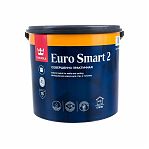 Краска Tikkurila Euro 2, интерьерная, для стен и потолка, матовая, белая, 2.7 л