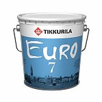 Краска латексная Tikkurila Euro 7, для внутренних работ, матовая, белая 2.7 л