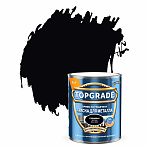 Краска TOPGRADE для металла, прямо на ржавчину 3 в 1, глянцевая гладкая черная RAL 9005, 0.75 л