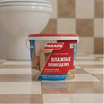 Краска латексная Parade Влажные помещения W100, для внутренних работ, База А, белая, 5 л