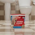 Краска латексная Parade Влажные помещения W100, для внутренних работ, База А, белая, 5 л