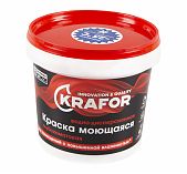 Краска KRAFOR в/д интерьерная глубокоматовая моющаяся  1,5 кг