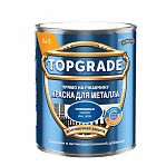 Краска TOPGRADEдля металла, прямо на ржавчину 3 в 1, глянцевая гладкая синяя RAL 5005, 0.75 л