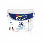 Краска Dulux 3D White ослепительно белая, матовая, для стен и потолков, 5 л