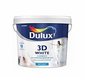 Краска Dulux 3D White ослепительно белая, матовая, для стен и потолков, 5 л