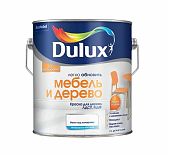 Краска DULUX мебель и дерево, 2 в 1, матовое покрытие, белая база BC, 2 л