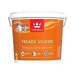 Краска Tikkurila Facade Silicon для фасадов и цоколей, глубокоматовая, бесцветная, 5 л