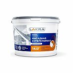 Краска акриловая Лакра  фасадная суперстойкая, матовая, белоснежная 14 кг