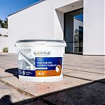 Краска акриловая Лакра 8306490 фасадная, суперстойкая, белоснежная, матовая, 14 кг