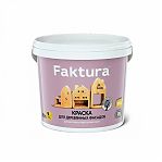 Краска акриловая Faktura для деревянных фасадов, с воском, бесцветная, База С, 0.9 л