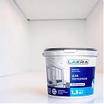  Краска акриловая Лакра 8306459 для потолков, белоснежная, матовая, 1.3 кг