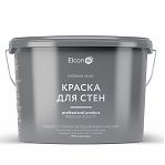 Краска Elcon на водной основе для стен быстросохнущая, акриловая, матовая, белый 2.5 л