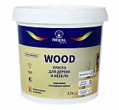 Краска Pelligrina Pearl Wood атмосферостойкая для дерева и мебели, акриловая, полуглянцевая, База С, бесцветная, 2.7 л