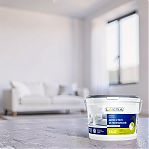 Краска акриловая Лакра 8306469 для стен и потолков, белоснежная, матовая, 14 кг