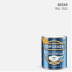 Краска TOPGRADE для металла, прямо на ржавчину 3 в 1, глянцевая гладкая белый RAL 9003,  0.75л