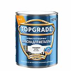 Краска TOPGRADE для металла, прямо на ржавчину 3 в 1, глянцевая гладкая белый RAL 9003,  0.75л