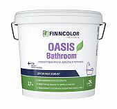 Краска Finncolor Oasis Bathroom для стен и потолков для ванных комнат, База А белый 2,7л