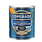  Краска TOPGRADE для металла, прямо на ржавчину 3 в 1, молотковая черная RAL 9005, 0.75 л
