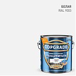 Краска TOPGRADE для металла, прямо на ржавчину 3 в 1, глянцевая гладкая белая RAL 9003, 2 л