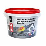 Краска резиновая DALI для кровли, цоколя, фасада, зеленый мох RAL6005 3кг
