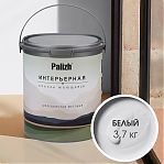 Краска интерьерная Palizh шелковисто-матовая №801 белый, 3,7 кг