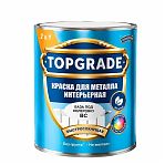 Краска TOPGRADE для металла интерьерная, полуматовая, бесцветная, база ВС под колеровку, 0.9 л